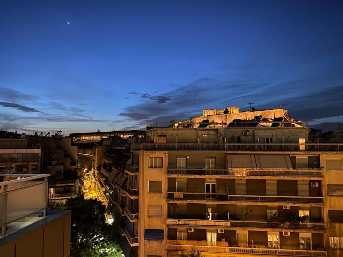 Lovely Apt W/Heated Jacuzzi &Full Acropolis View Atenas Exterior foto